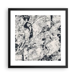 Poszter fehér keretben - Az ellentétek egymásba fonódása - 40x40 cm