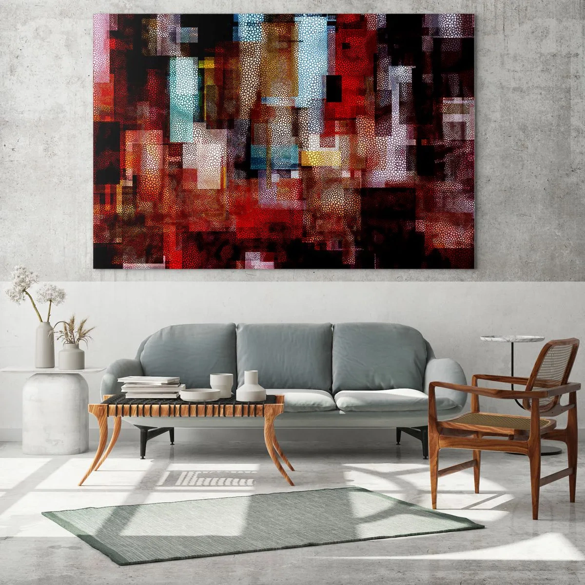 Üveg kép - Zavartság zavartsággal - 100x70 cm