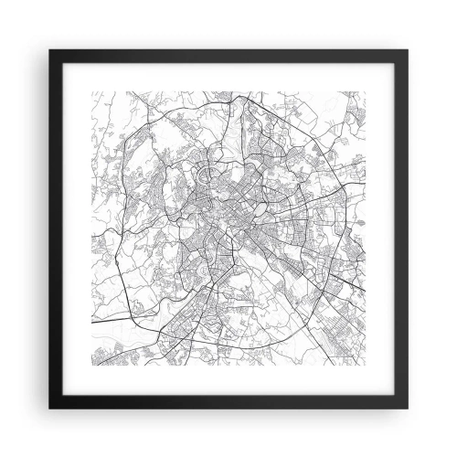 Poszter fehér keretben - Római kör - 40x40 cm