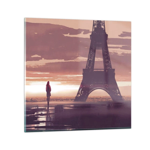 Üveg kép - Csak ők ketten - 70x70 cm