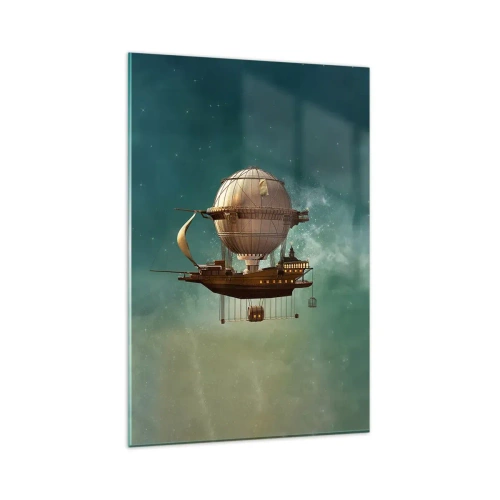 Üveg kép - Julius Verne üdvözöl - 80x120 cm