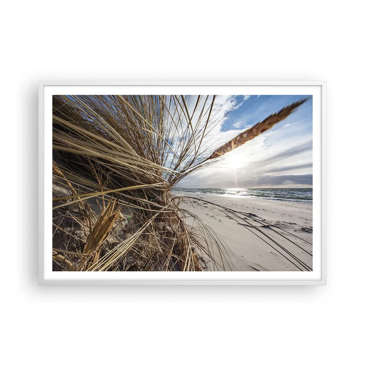 Poszter fekete keretben - Az elemek találkozása - 100x70 cm