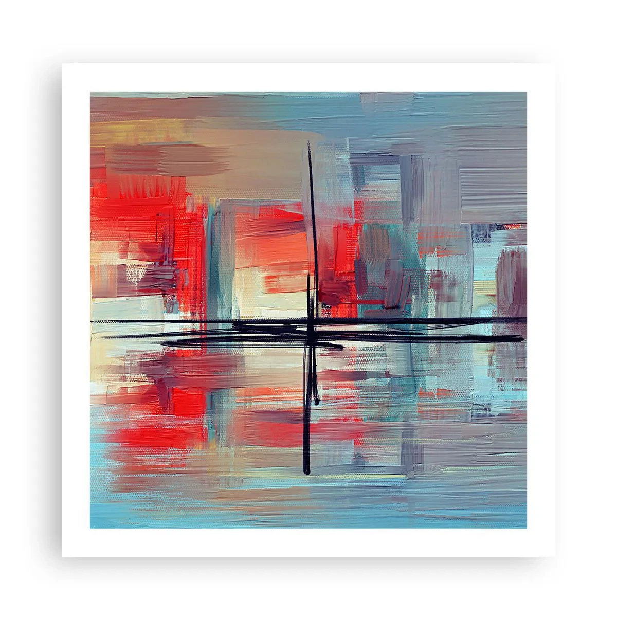 Poszter - Tájkép egy ismeretlen dimenzióban - 60x60 cm