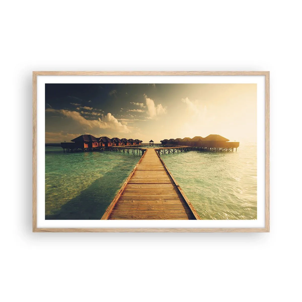 Poszter világos tölgy keretben - Tiszteletteljes meghívás - 91x61 cm