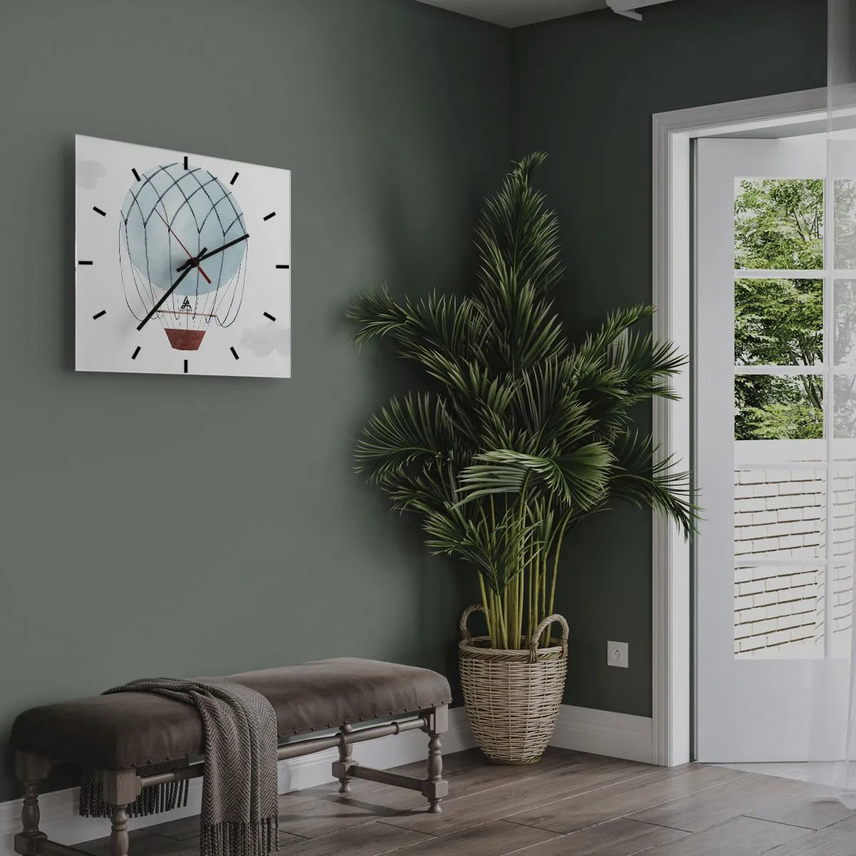 Falióra, Óra - Minden a felhőkben - 30x30 cm