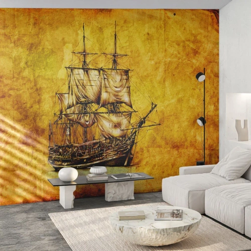 Fotótapéta Premium Canvas - Irány Tortuga! - Tengeri, Tengeri Hajó, Vitorlás hajó - 300x210 cm