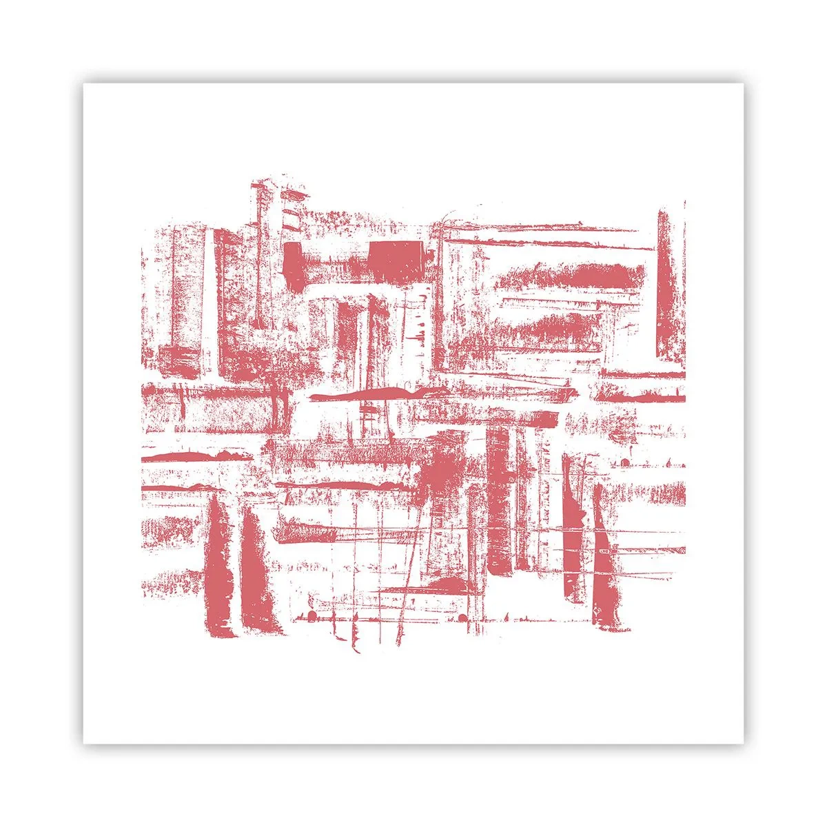 Poszter - A vörös város - 40x40 cm