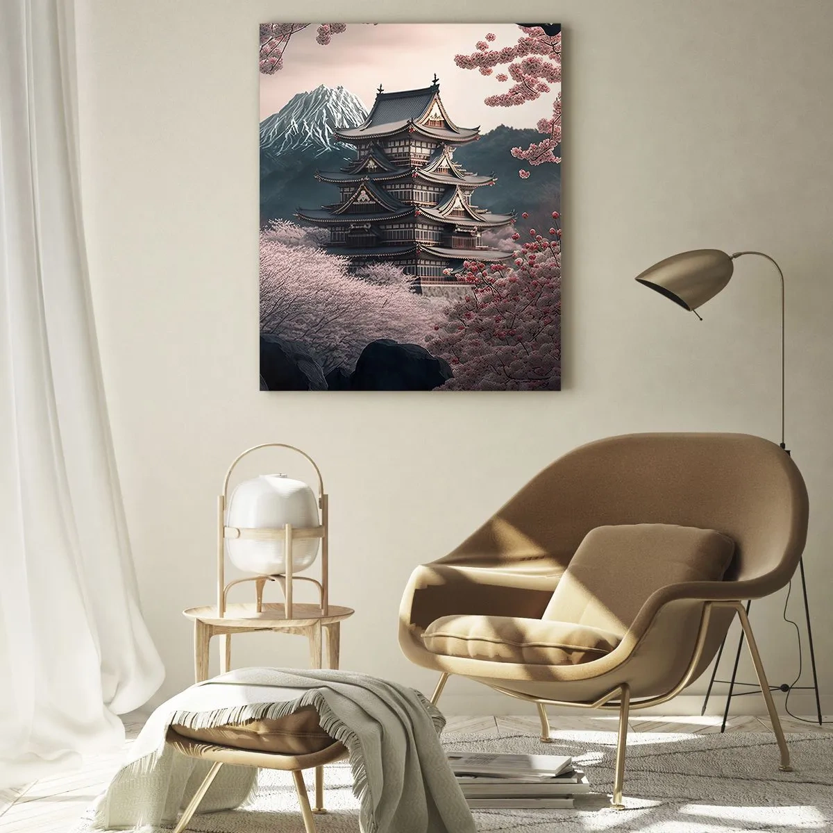 Üveg kép - A cseresznyevirágzás országa - 70x100 cm