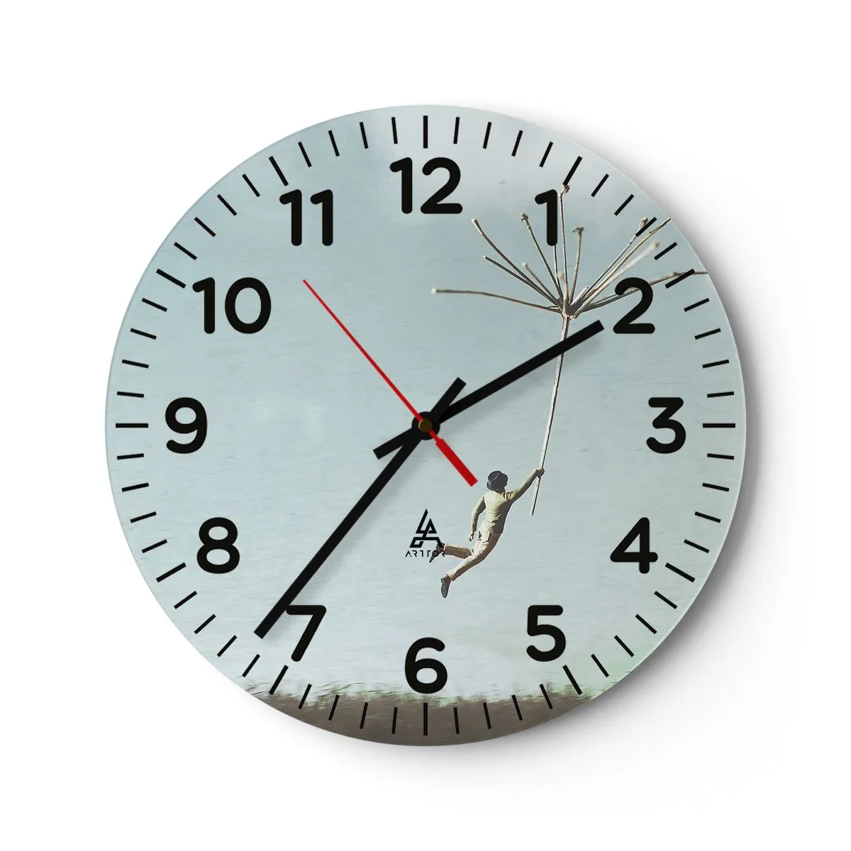 Falióra, Óra - Sárkányrepülők, pitypangok, szél - 30x30 cm