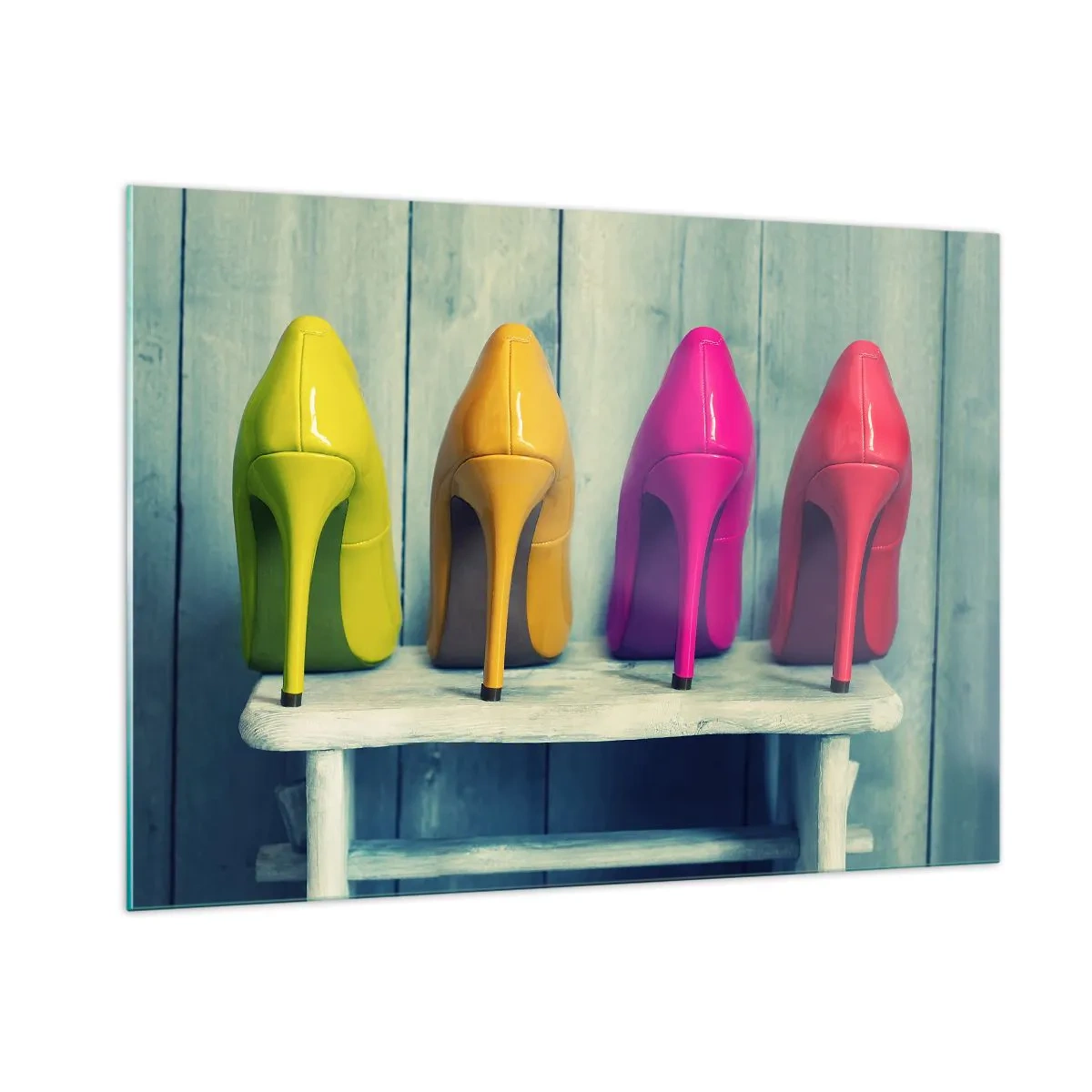 Üveg kép - Séta a szivárványon - 100x70 cm