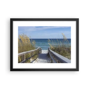 Poszter fehér keretben - Napsütésben, szélben - 40x30 cm