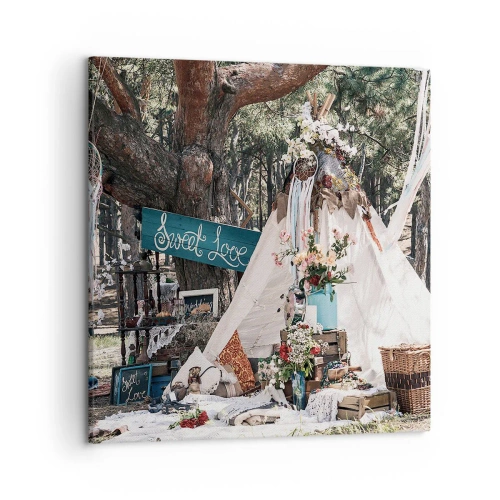 Vászonkép - Make love… - 50x50 cm