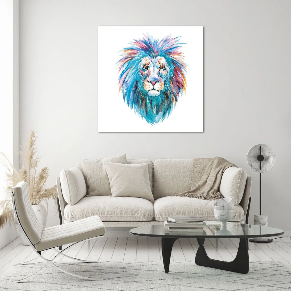 Üveg kép - Felvillanyozó aura - 40x40 cm