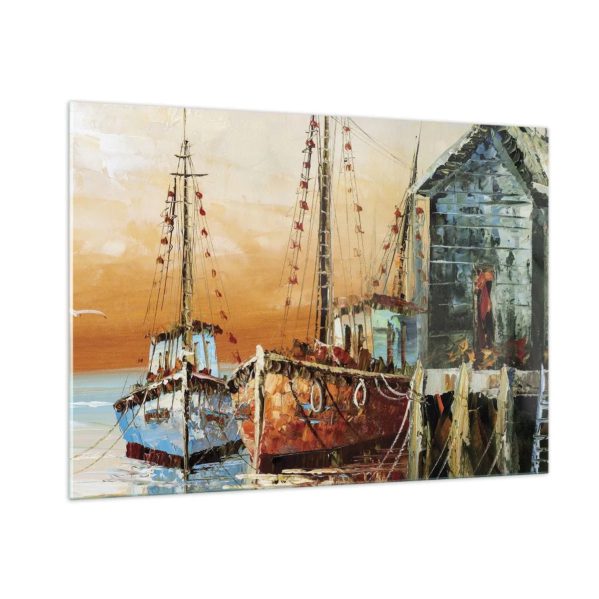 Üveg kép - Nyugodt visszatérés - 100x70 cm