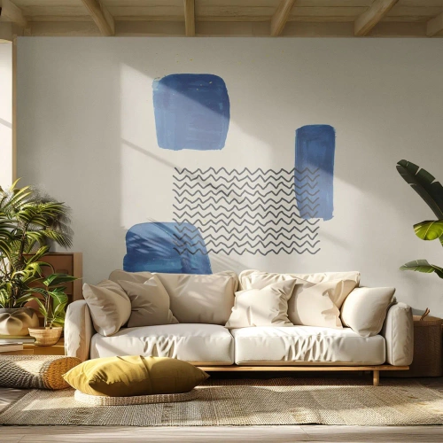 Fotótapéta Premium Canvas - Absztrakt kvartett - Absztrakció, Darab, Modern művészet. - 100x70 cm