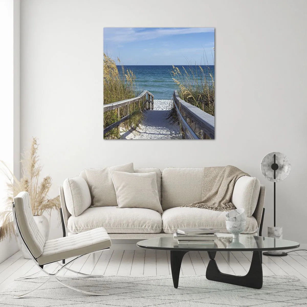 Üveg kép - Napsütésben, szélben - 40x40 cm