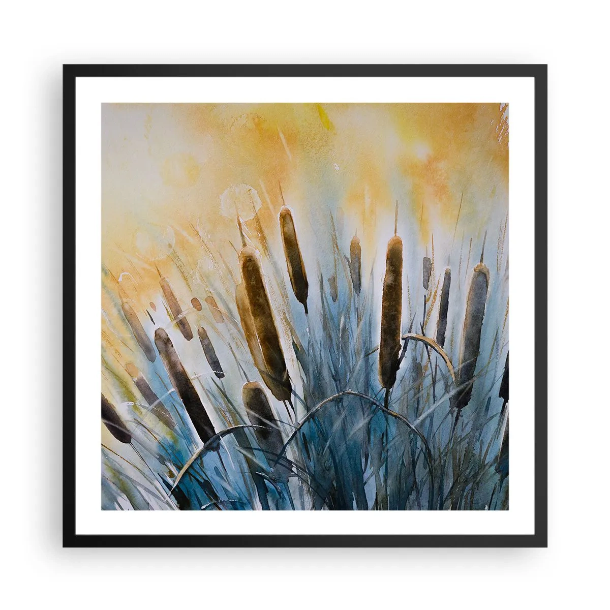 Poszter fehér keretben - A víz hűvössége, a nap melege - 60x60 cm