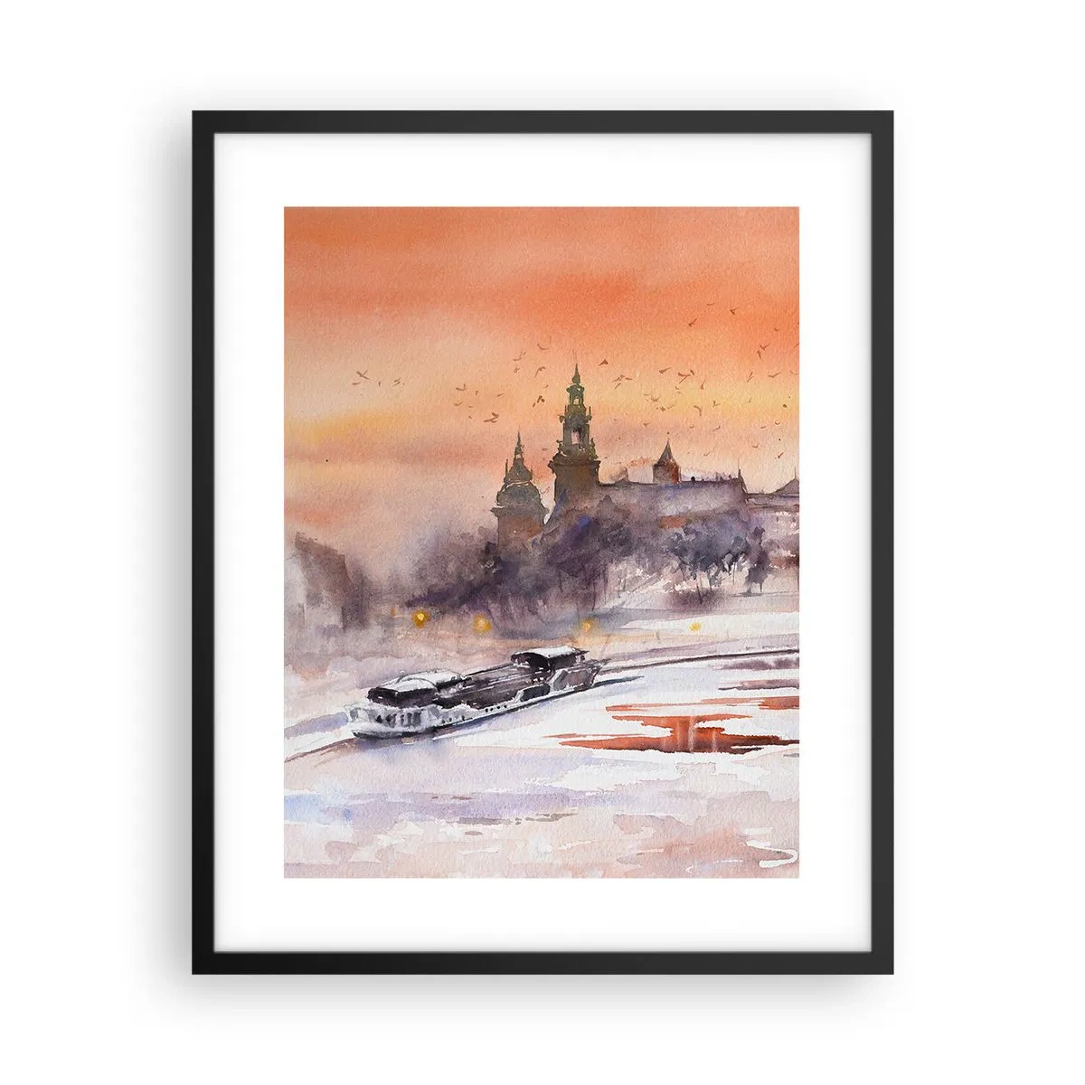 Poszter fehér keretben - Királyi naplemente - 40x50 cm