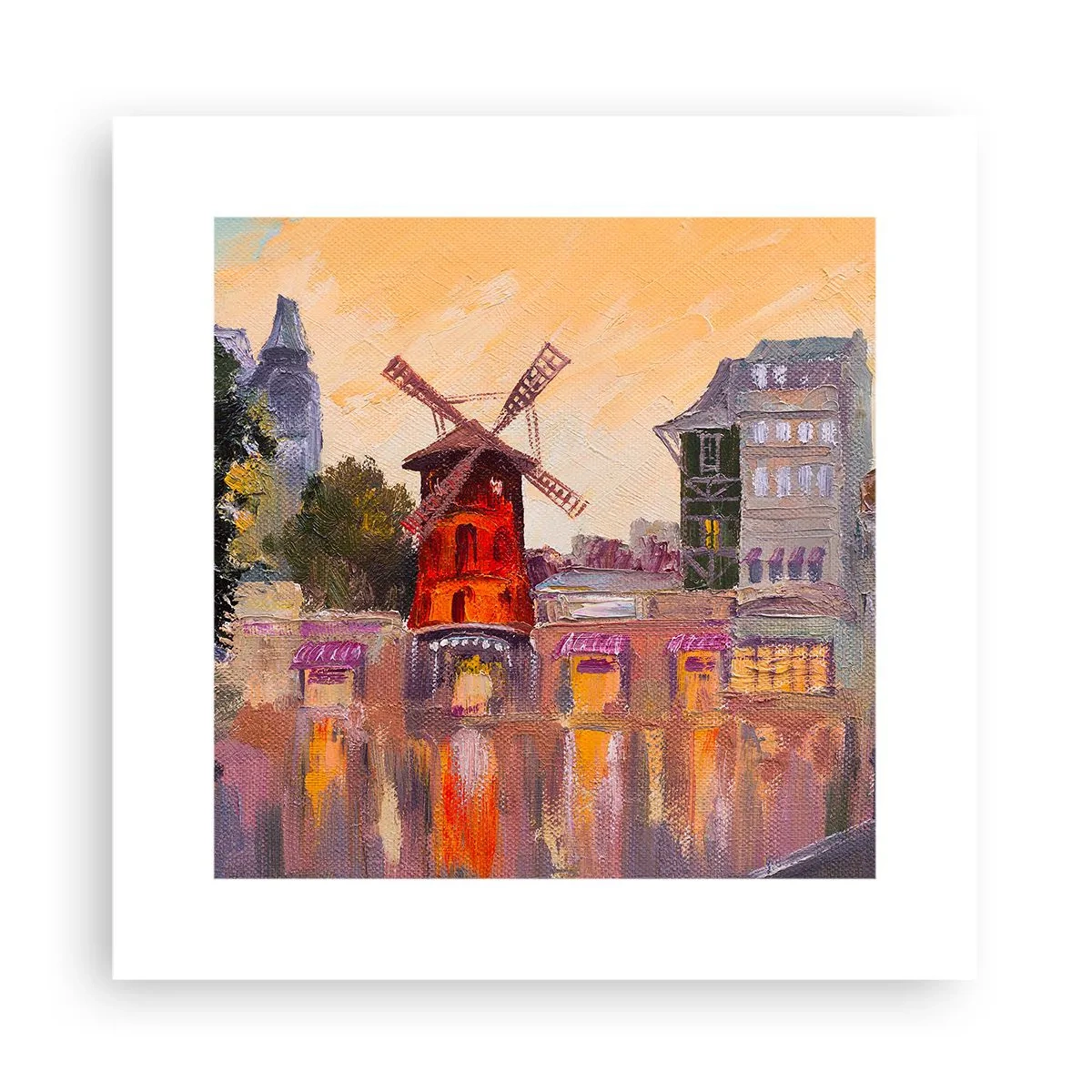 Poszter - Párizsi ikonok - Moulin Rouge - 30x30 cm