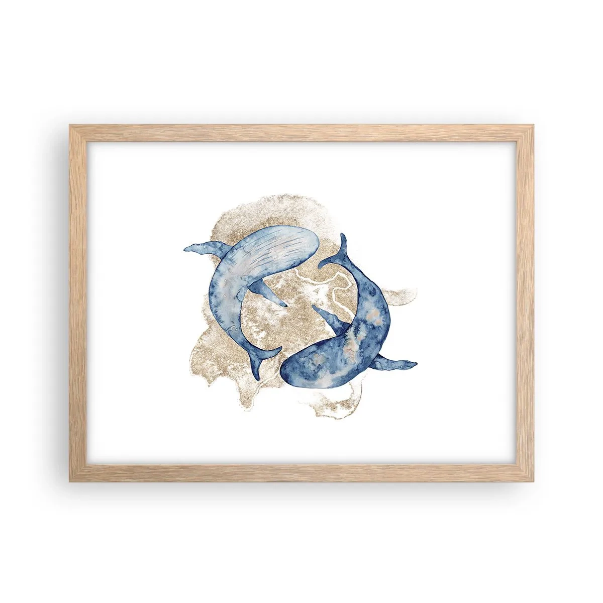 Poszter világos tölgy keretben - Barátság vagy szerelem? - 40x30 cm