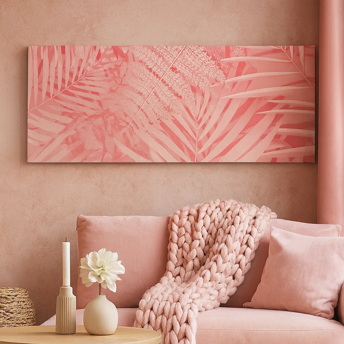 Vászonkép - Rózsaszín koncepció - 30x30 cm