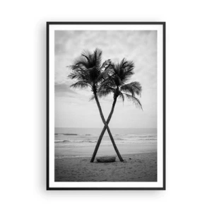 Poszter fehér keretben - Gyengéd jelenlét - 70x100 cm