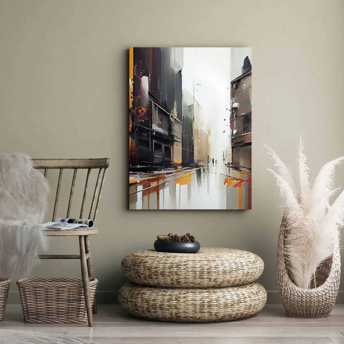 Vászonkép - Esős nap - 45x80 cm