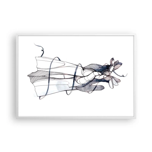 Poszter fekete keretben - Érintés tanulmányozása - 100x70 cm