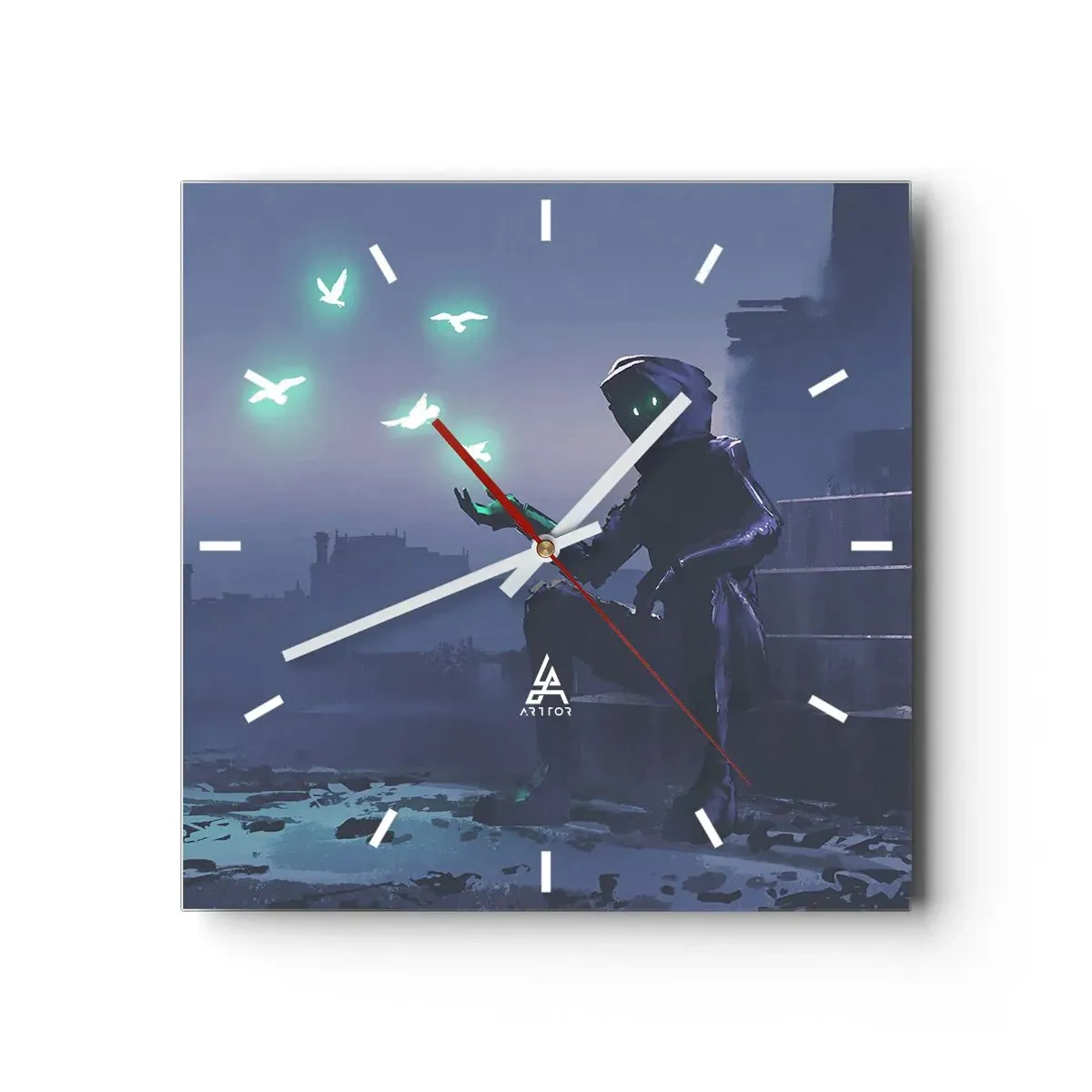 Falióra, Óra - Az élet vissza fog térni - 40x40 cm