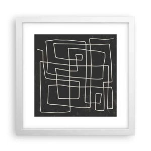 Poszter fekete keretben - Nem olyan egyszerű - 30x30 cm