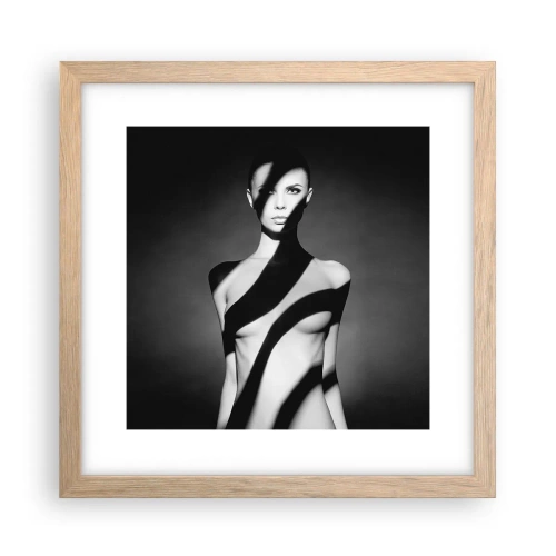 Poszter világos tölgy keretben - Fényben és árnyékban - 30x30 cm