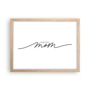 Poszter világos tölgy keretben - Nagy megrázás - 40x30 cm