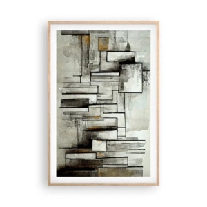 Poszter világos tölgy keretben - Az egyszerűség ereje - 61x91 cm