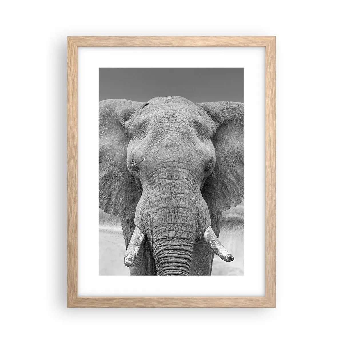 Poszter világos tölgy keretben - Üdv a világomban - 30x40 cm