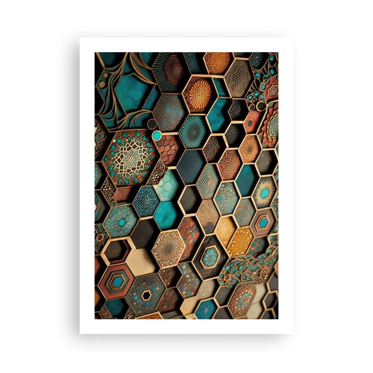 Poszter - Arab ornamentika - egy variáció - 50x70 cm
