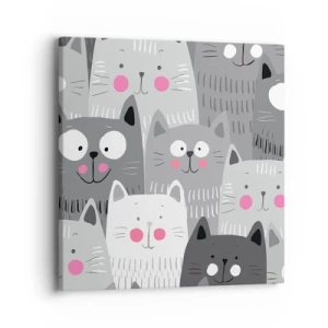 Vászonkép - A macska világa - 40x40 cm