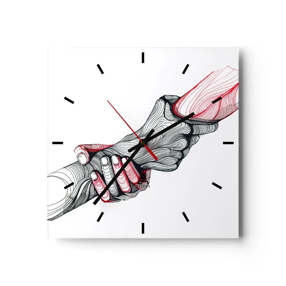 Falióra, Óra - Jó kezekben vagy - 30x30 cm