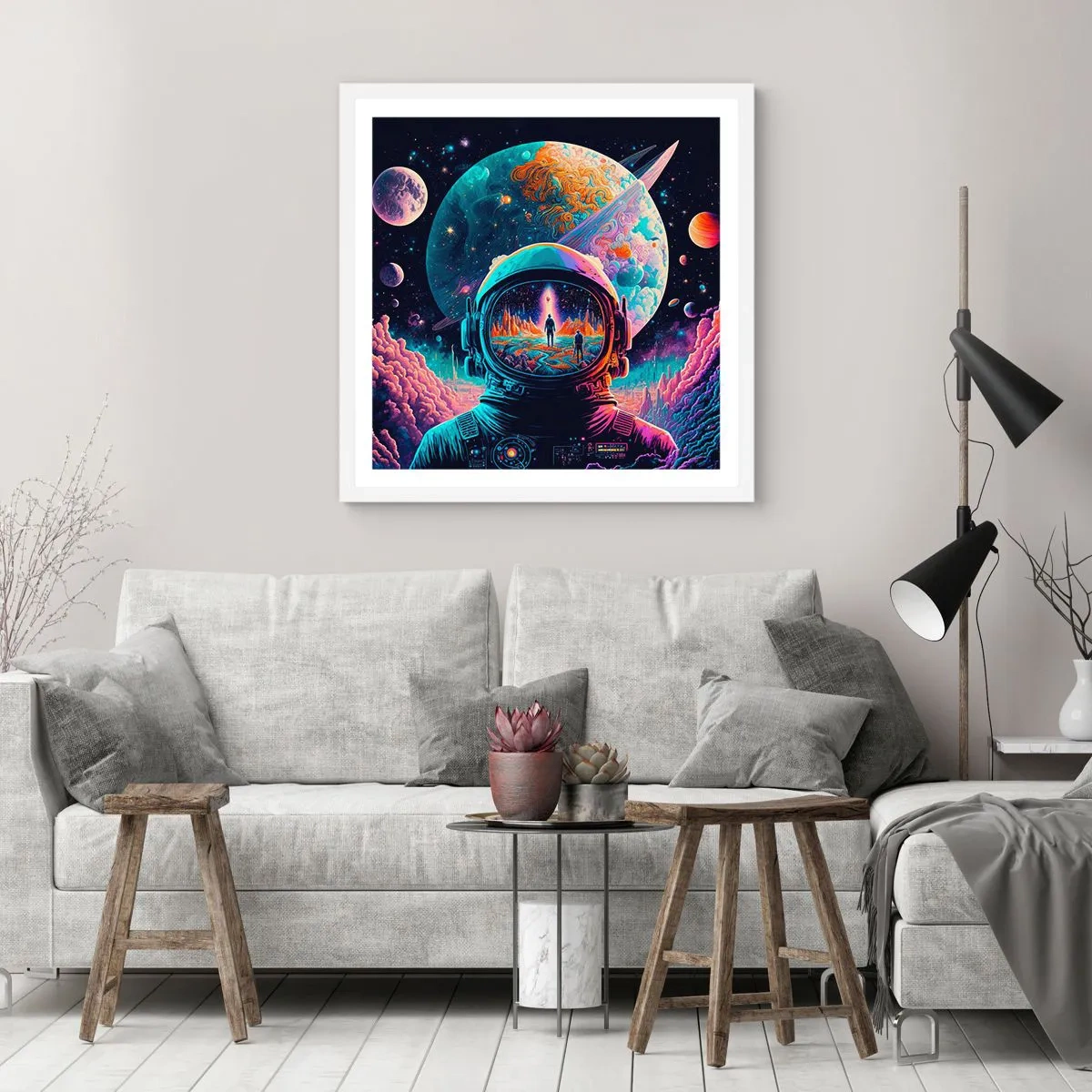 Poszter fekete keretben - A filozófusok sosem álmodtak erről - 40x40 cm