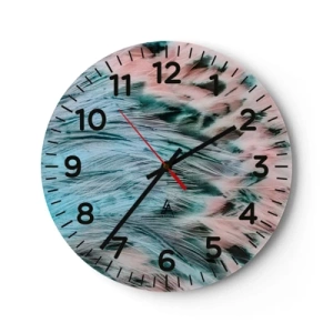 Falióra, Óra - Zafír rózsaszín pehely - 30x30 cm