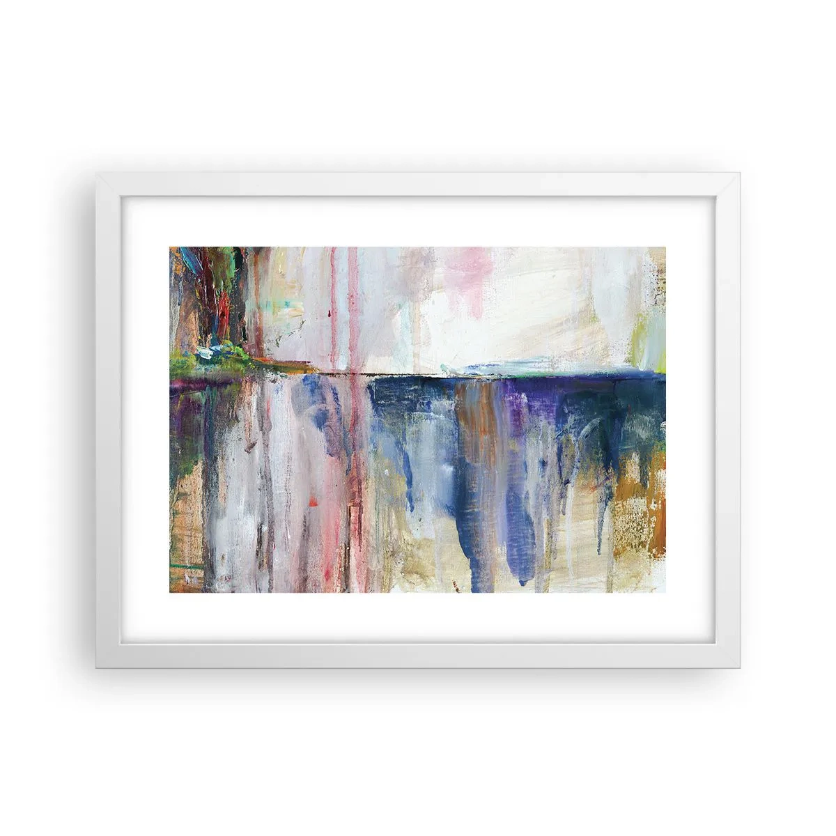 Poszter fekete keretben - Színes benyomások és társítások - 40x30 cm
