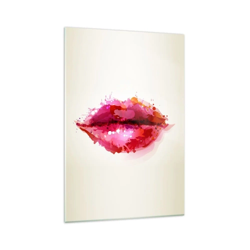 Üveg kép - Vöröses árnyalatú vörös - 70x100 cm