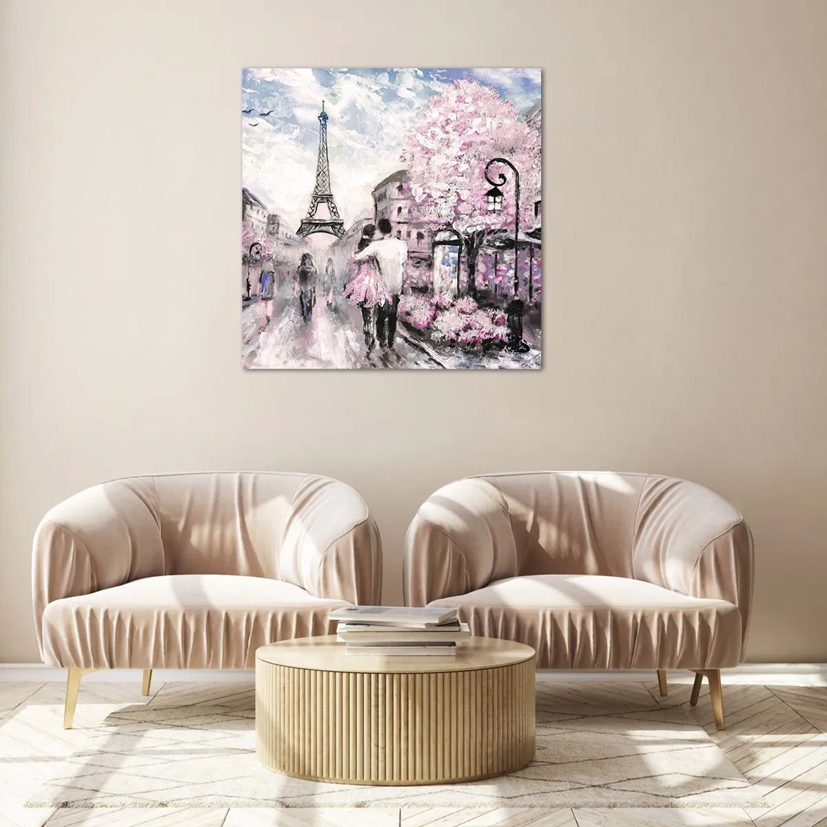 Üveg kép - Ha szerelmesnek lenni, akkor a... - 60x60 cm