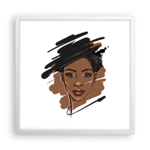 Poszter fekete keretben - Édes, mint a csokoládé - 50x50 cm