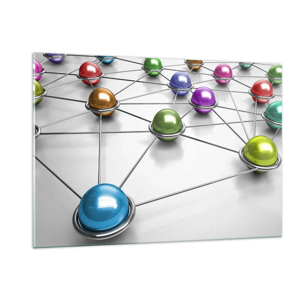 Üveg kép - Kozmikus pókháló - 120x80 cm