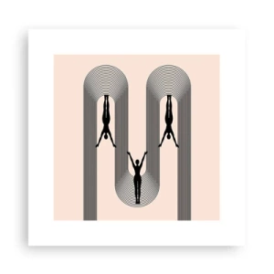 Poszter - Fejjel lefelé - 30x30 cm