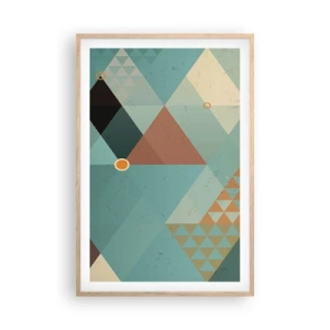 Poszter világos tölgy keretben - A sokféleség egysége, az egység sokfélesége - 61x91 cm