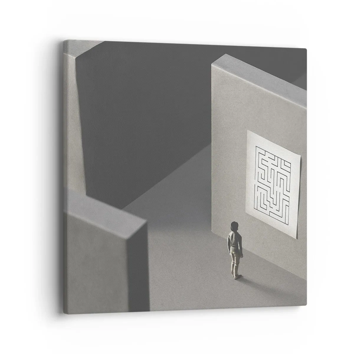 Vászonkép - De én hol vagyok? - 40x40 cm