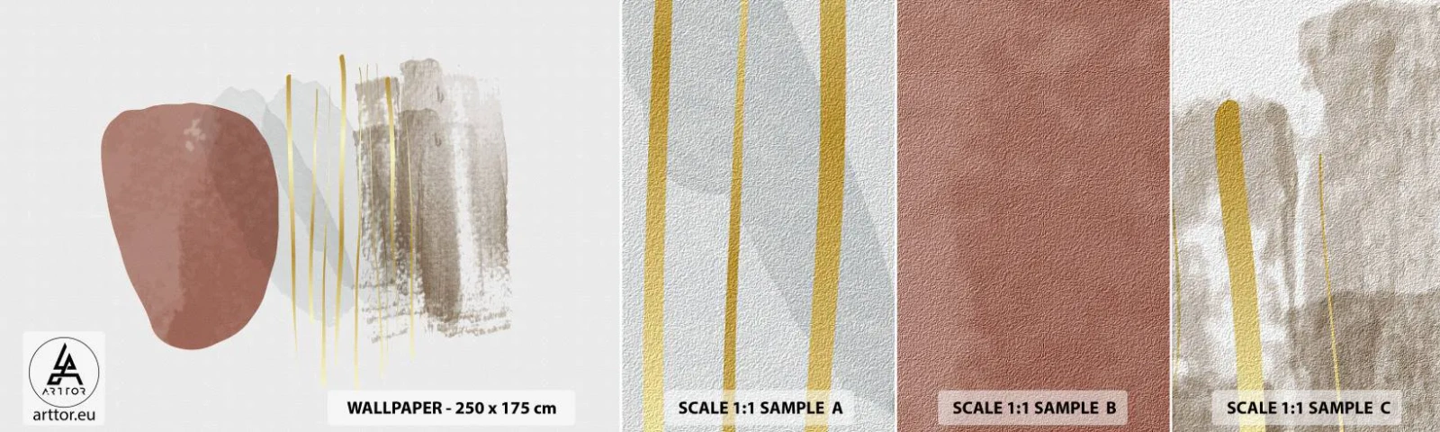 Fotótapéta Minta Standard Eco - Absztrakt oszlopsor - Absztrakció, Darab, Modern minta - 100x30 cm