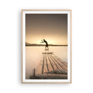 Poszter világos tölgy keretben - Pihenés előtt - 61x91 cm