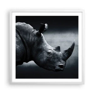 Poszter fekete keretben - Jobb profil - 60x60 cm